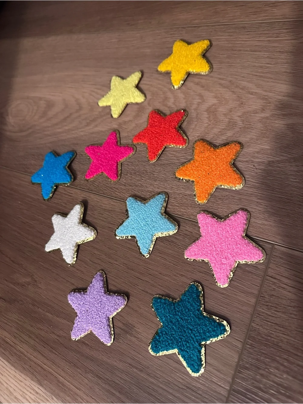 Colorful Star Patches - Assorted Bright Felt Stars
